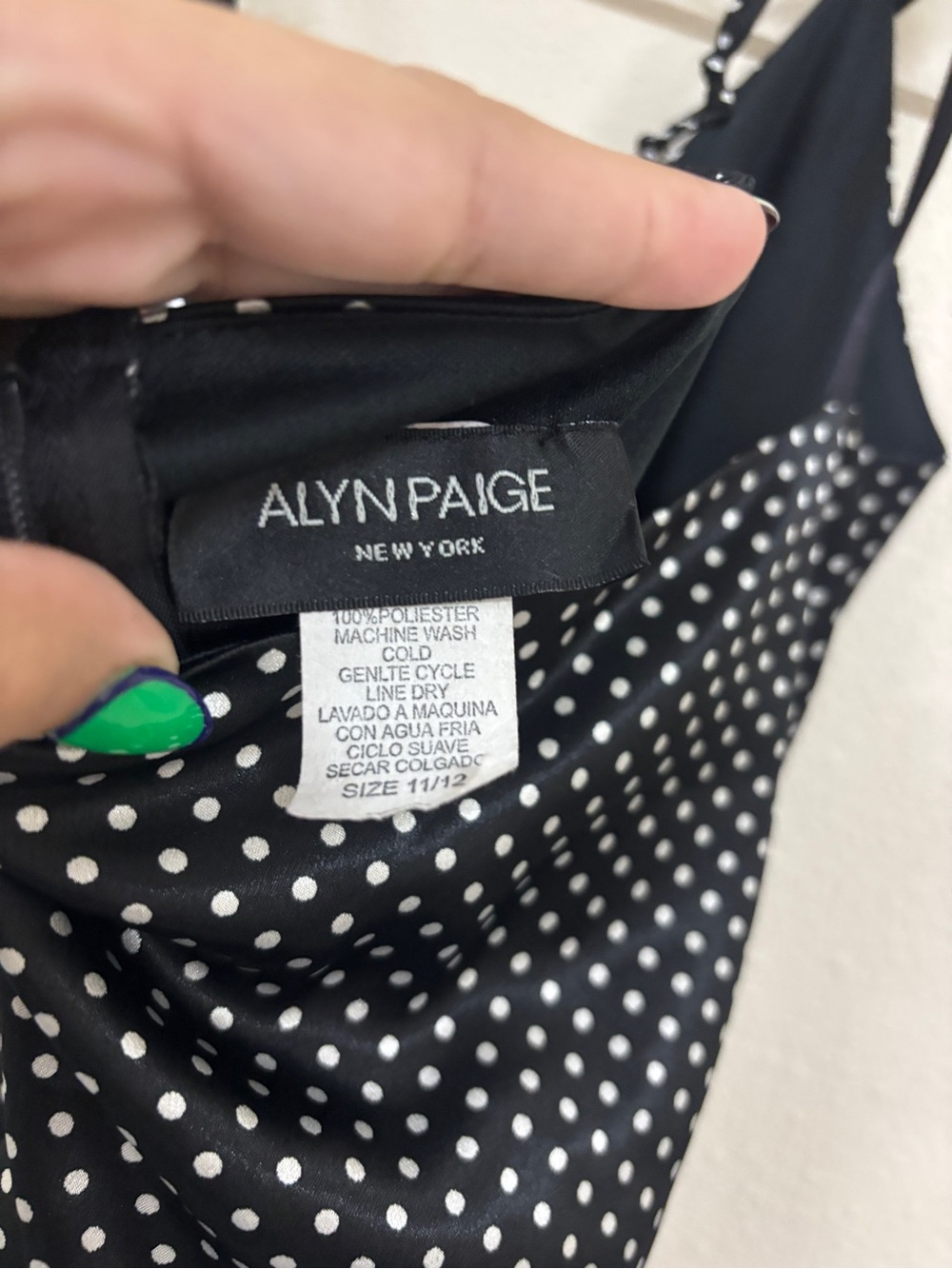 Alyn Paige Black and White and Polka Dot Midi Dress - Picture 4 of 4